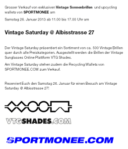 Flyer Vintage Saturday Facebook 26. Januar 2013